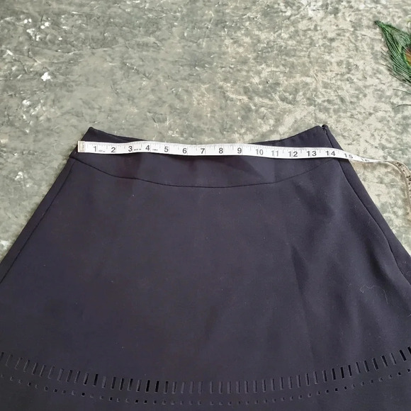 Loft Laser Cut Black Skirt - Picture 5 of 8